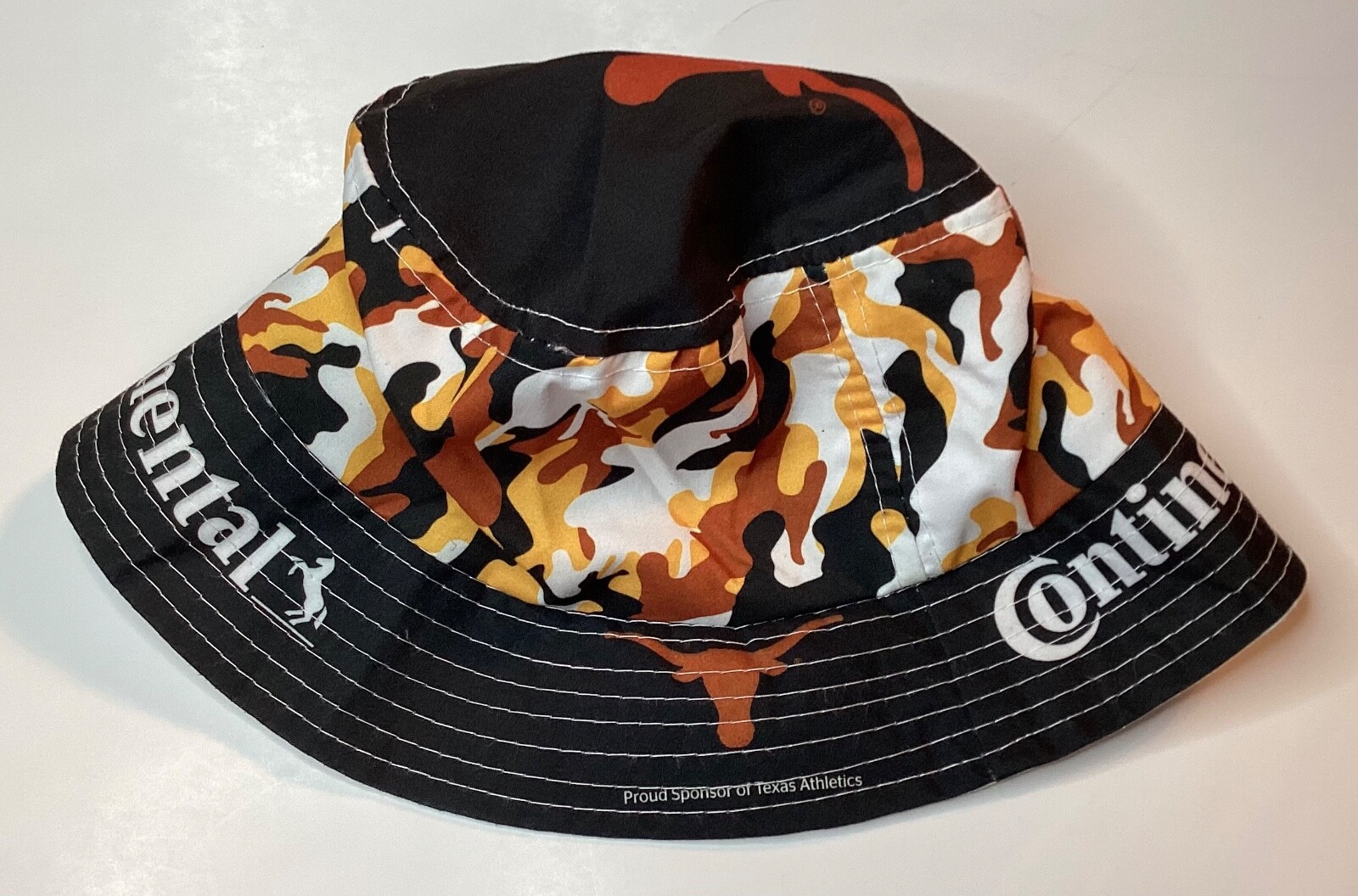 UNIVERSITY OF TEXAS AT AUSTIN LONGHORNS/ CONTINENTAL TIRE BUCKET CAP HAT- OSFM