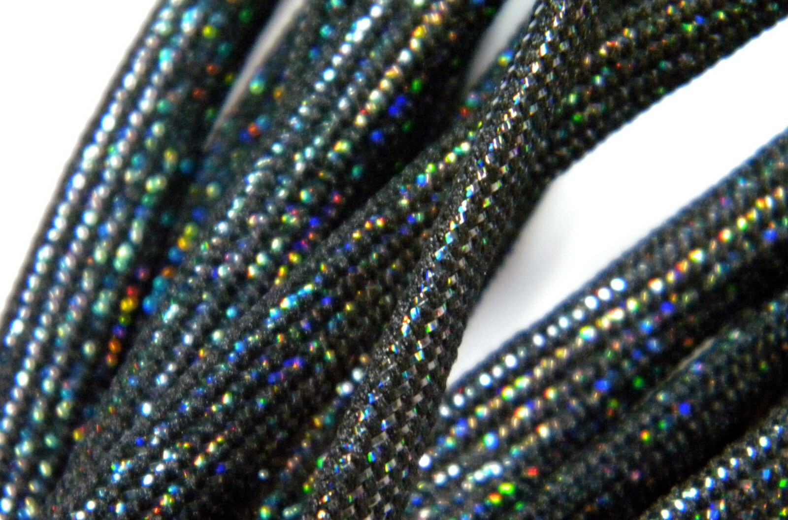 (2 pair Pack) 8 mm Flat Sparkle Glitter style shoelaces shoestrings *NEW*