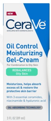 Cerave Oil Control Moisturizing Gel-Cream 3 oz  New In Box