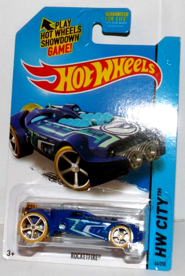 Hot Wheels 2015 Treasure Hunt #44 Rocketfire blue