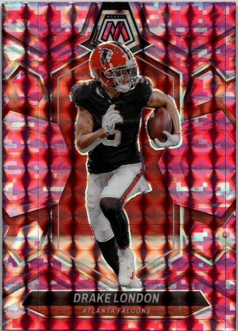 2024 Panini Mosaic - Drake London #10 Camo Pink Mosaic Prizm for sale ...