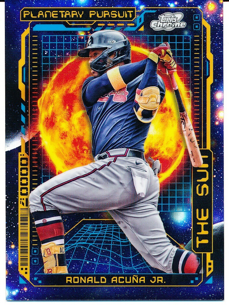 ゲームセンター・ゲームカード 2023 TOPPS LUMINARIES Ronald Acuna JR RONALD ACUNA JR. 2023 Topps Chrome Ultra Violet SP CASE HIT