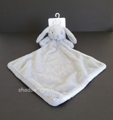SL Home Fashions So Dreamy GRAY BUNNY Rabbit Security Blanket Soft Plush Lovey