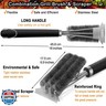 POLIGO Safe Grill Brush and Scraper with Deluxe Handle - 18