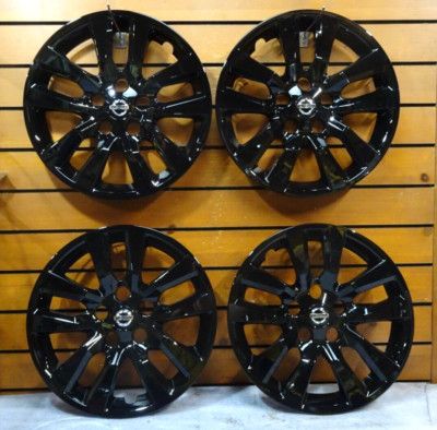 New Set (4pcs) Fits 2013-2018 Nissan Altima 16'' Wheel Covers Hubcaps 53088 Black