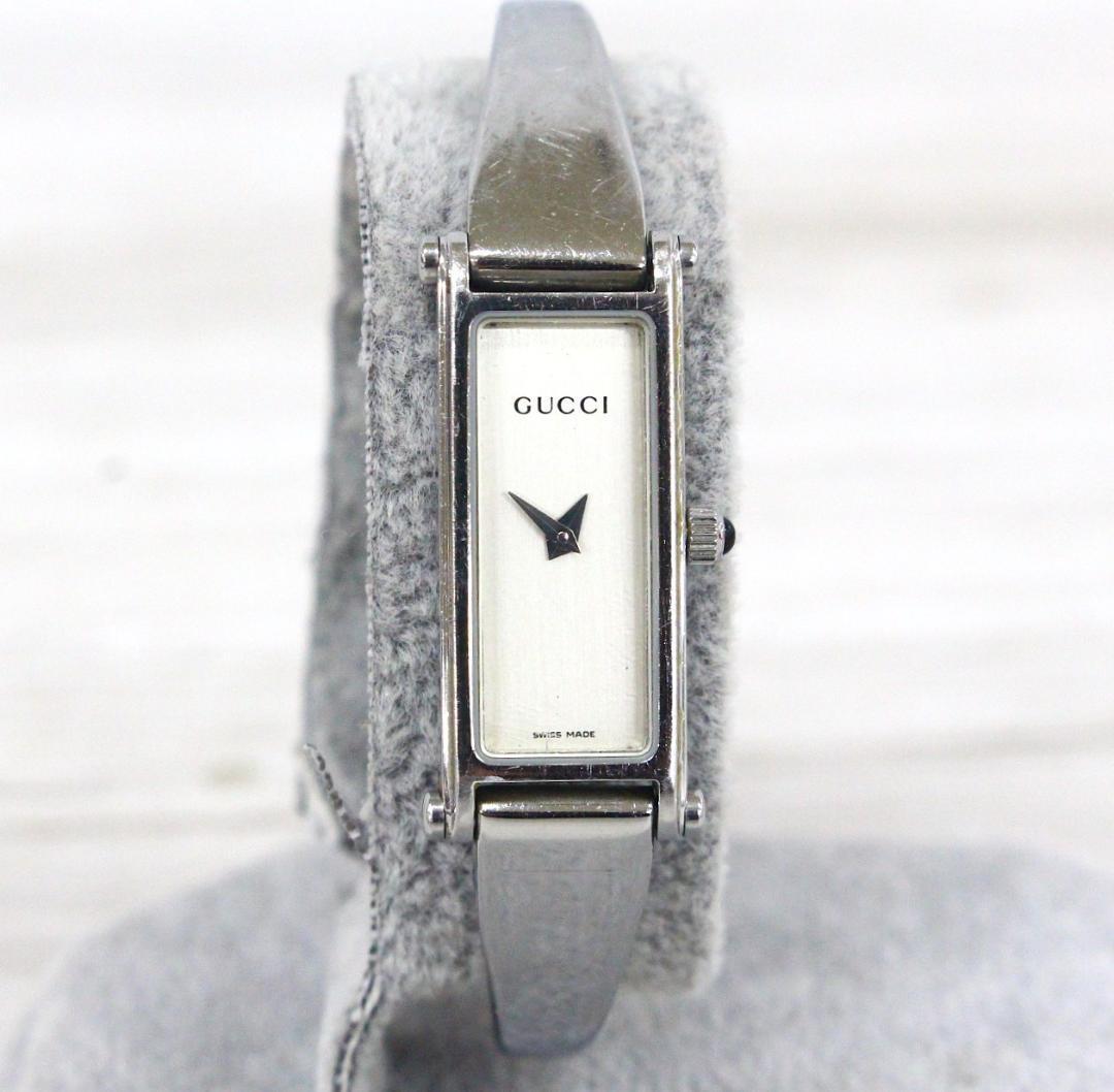 GUCCIの腕時計　1500L GUCCI 1500L Watch Gold Dial Swiss Rectangle Womens Watch