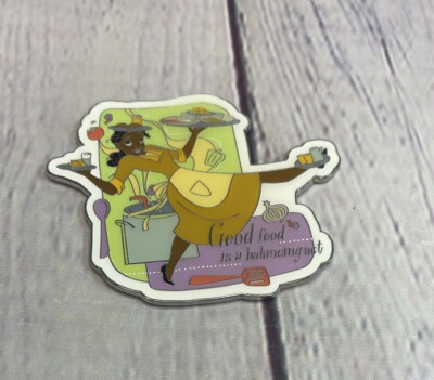 Disney Parks Tiana Good Food Is A Balancing Act Fridge Magnet With Measurements