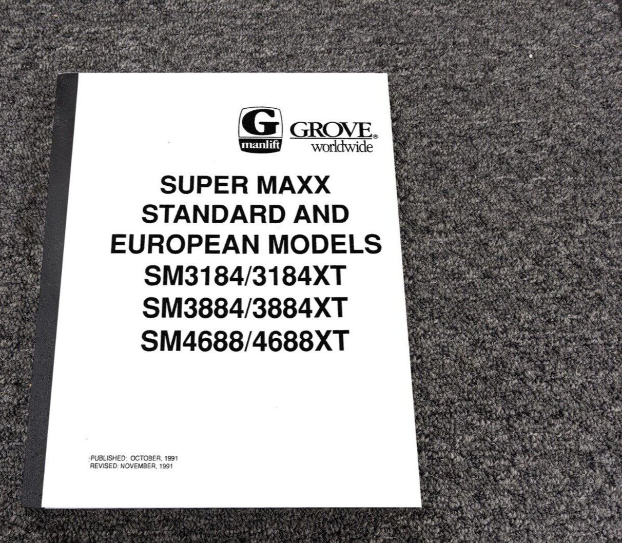 Grove Manlift SM3884 SM3884XT Super Maxx Scissor Lift Shop Service