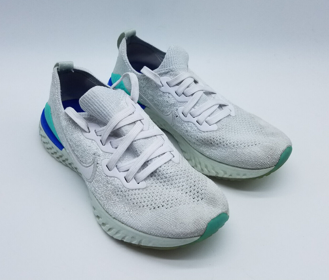 nike epic react flyknit 2 light blue