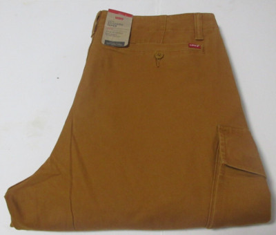Levi's Men's XX Cargo Taper Stretch Mustard Khaki Pants Size W36/L32