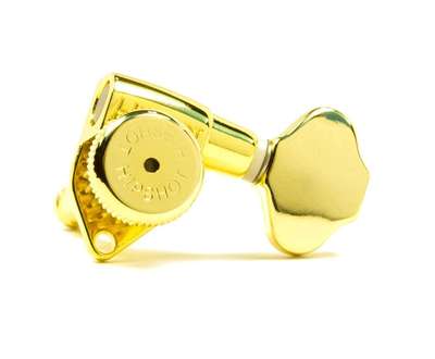 Genuine Hipshot Button Set of 6 D08 Gold - Buttons Only - also fits Grover