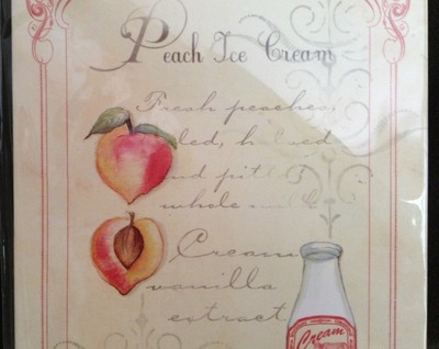 Brand New Lined Softcover Journal!  Peach Ice Cream!