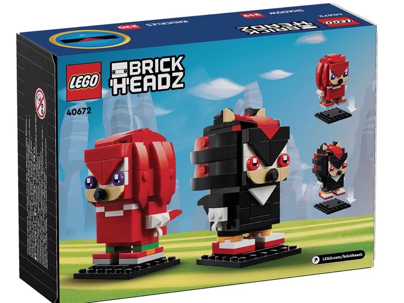Lego 40672 Sonic the Hedgehog: Knuckles & Shadow - Brickheadz