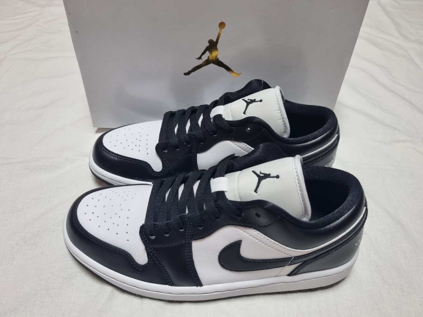Nike Air Jordan 1 Low ブラック/ホワイト 26,5 cm エア ジョーダン 1 NIKE AIR JORDAN LOW white/black-wht 553558