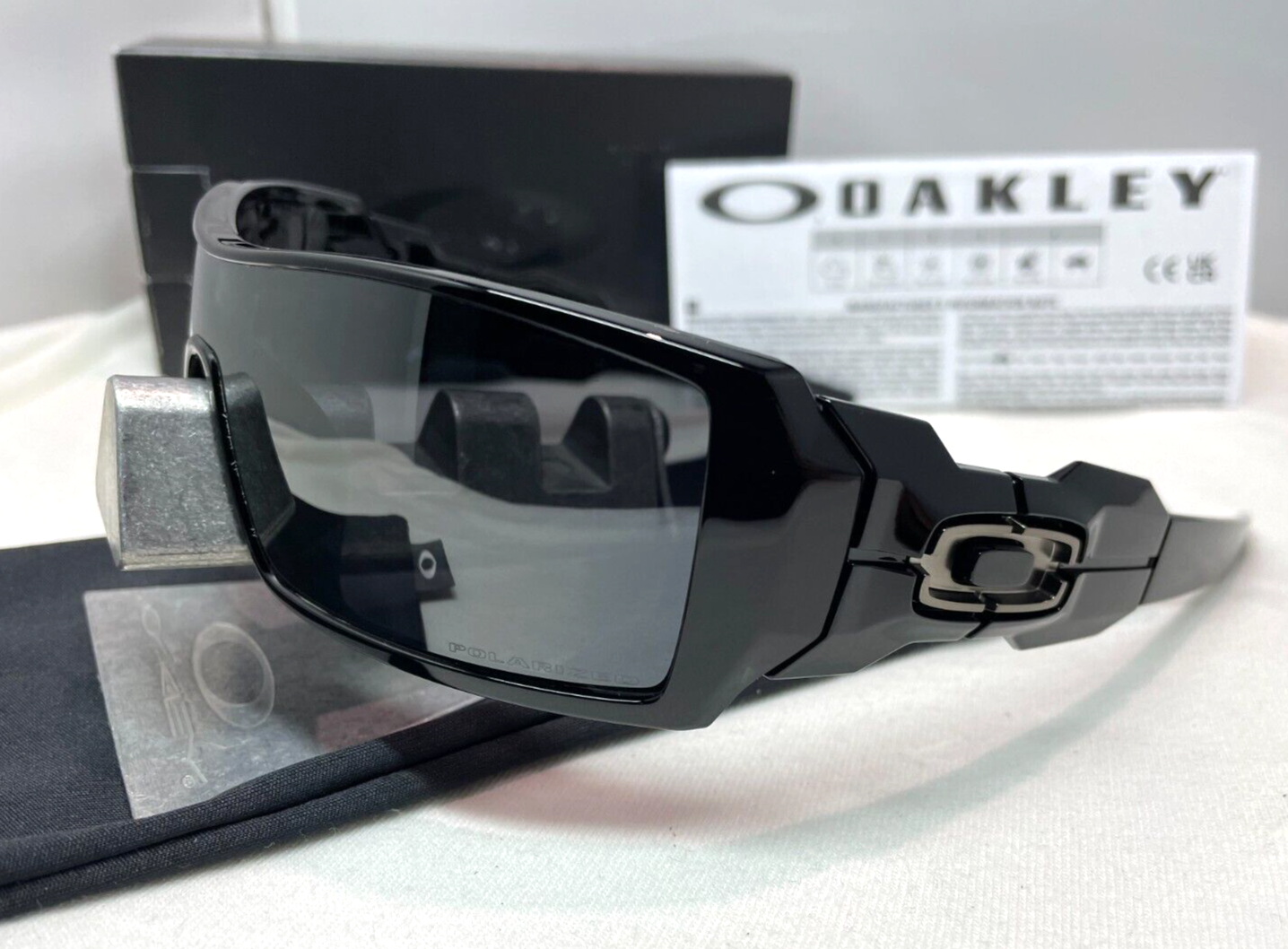 OAKLEY OIL RIG POLISHED BLACK IRIDIUM POLARIZED SUNGLASSES OAKLEY OIL RIG POLISHED BLACK IRIDIUM POLARIZED SUNGLASSES