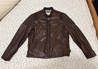 Milestone Lederjacke Herren Größe 52 braun