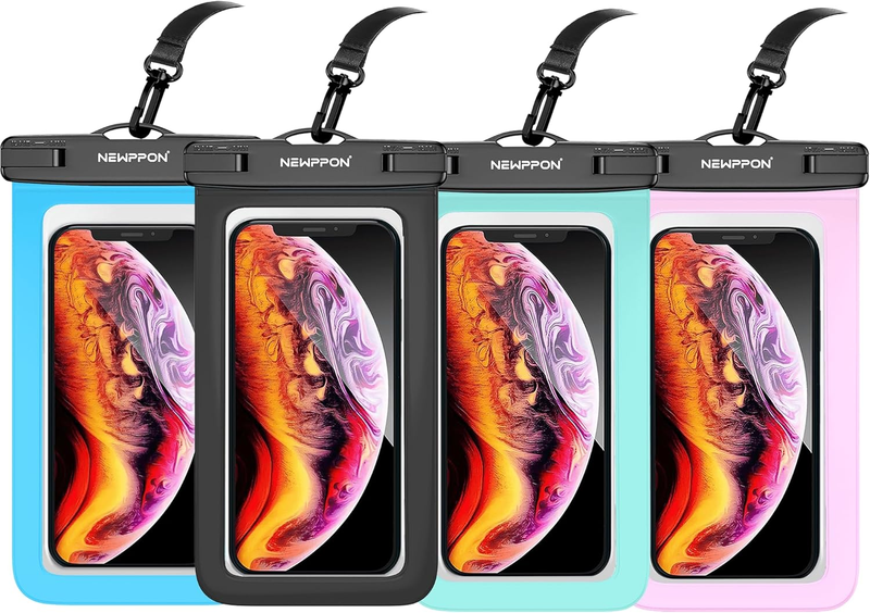 4 Pack Waterproof Phone Pouch Dry Bag Case iPhone Samsung Beach Swim Accessories