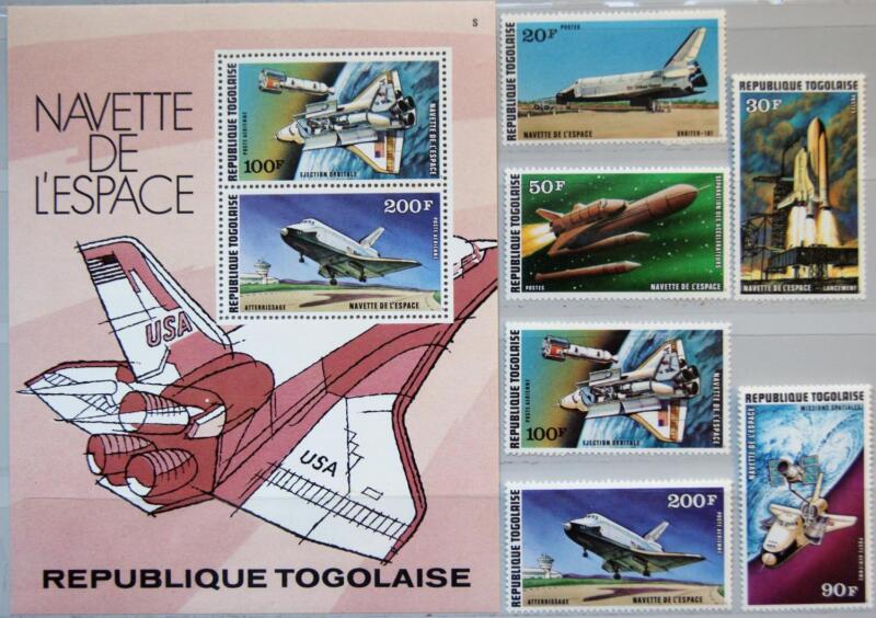 TOGO 1977 1249-54 A Block 120 Space Shuttle Raumfahrtprogramm Space Raumfahrt **
