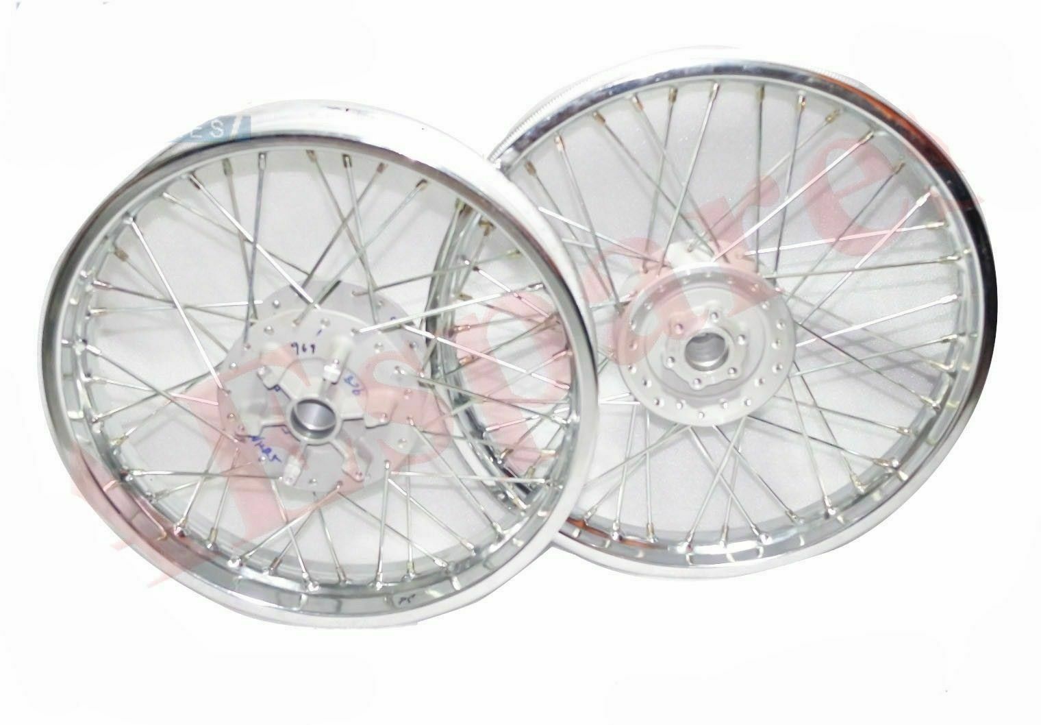Fits Royal Enfield Thunderbird Classic Wheel Rim Set + Disc Break Hub 