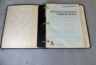 Atari 400 800 PERSONAL COMPUTOR SYSTEM HARDWARE MANUAL EXTREMELY RARE
