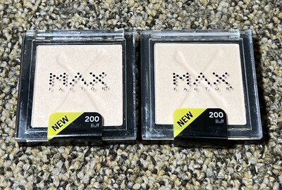 2 Max Factor  Pressed Powder Eye Shadow Wet / Dry 200 BUFF  .12 oz Sealed