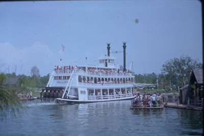 1974 Florida Vacation Mark Twain  Riverboat Transparency Color Slide A20