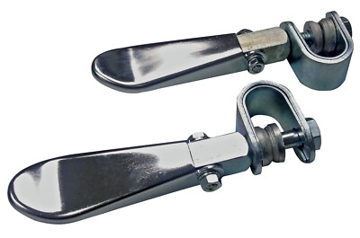 Universal 7/8'' & 1'' Motorcycle Chrome Spoon Foot Pegs Rest Harley Chopper Custom