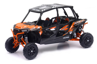 Polaris Rzr XP Turbo Eps Quad Atv Schwaz-Orange Scale 1:18 from newray