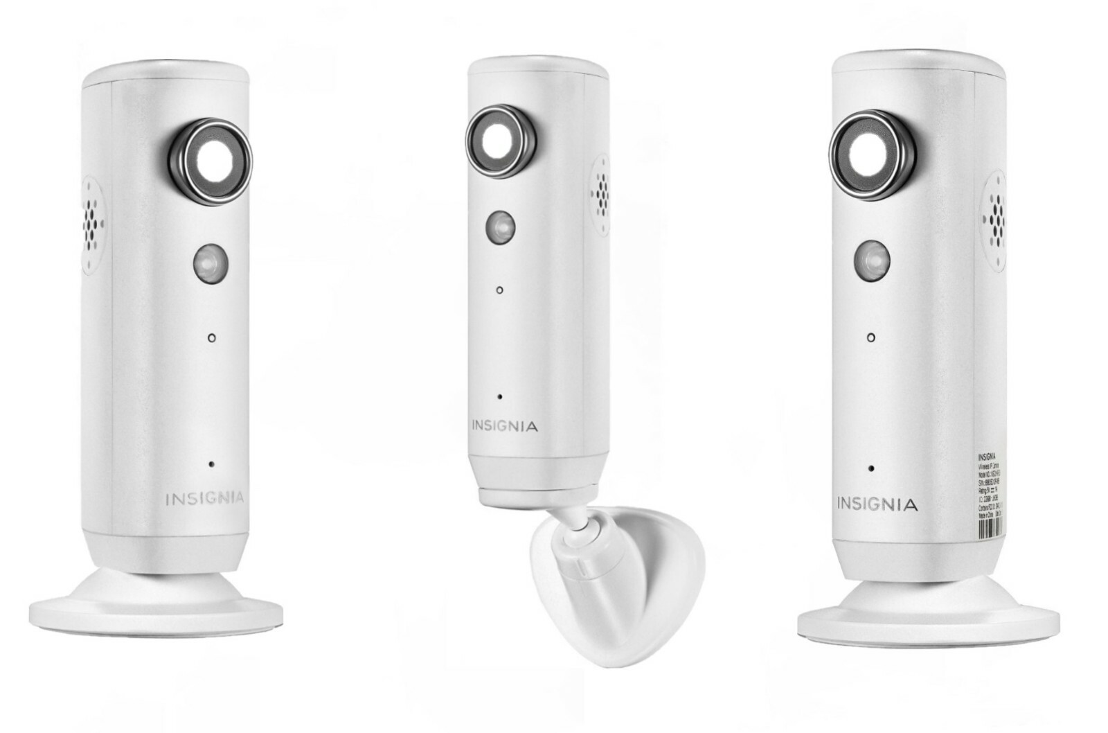 Insignia WiFi Camera Motion Detection Records 2-Way Audio NS-CH1IPC8 - White