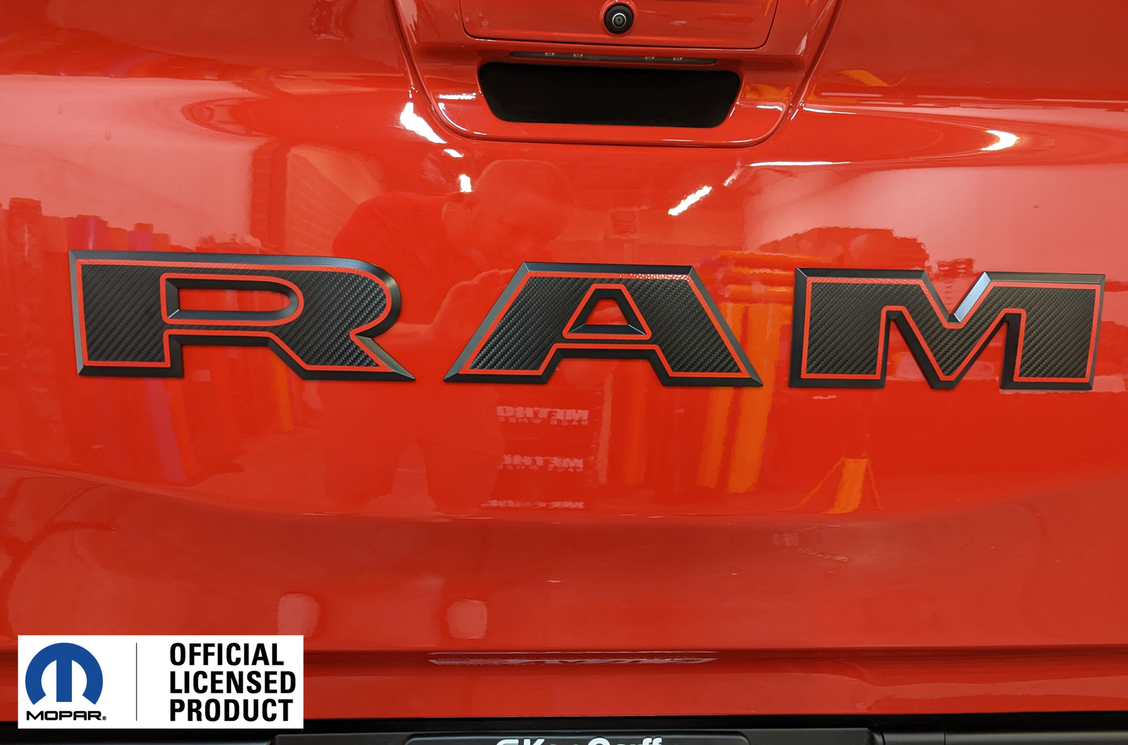 2019-2024 1500 Ram Rebel Ram Tailgate Emblem Overlay Decal With Outlines