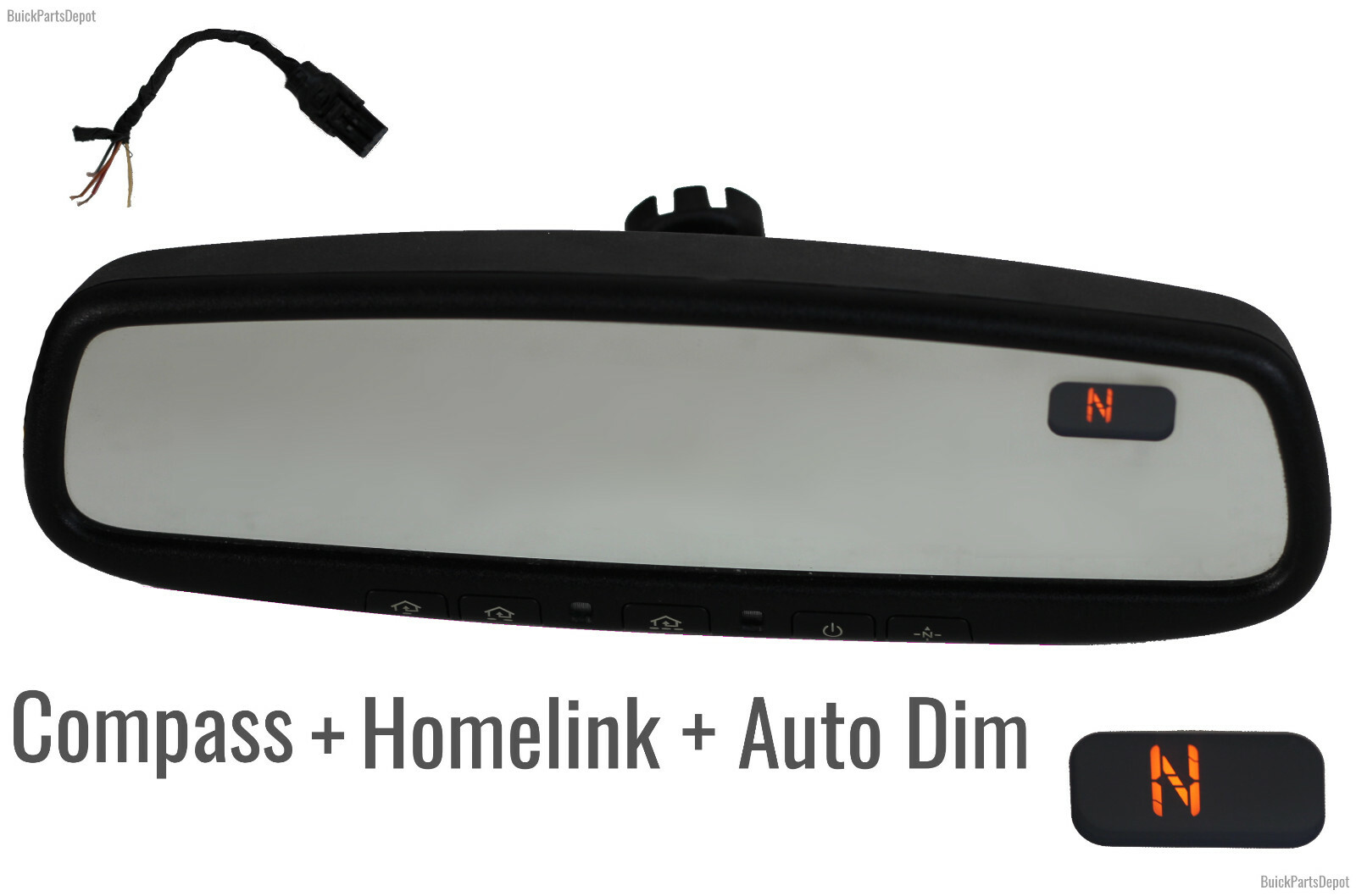 その他 AAA Auto Dimming Interior Rear View Mirror Homelink Garage