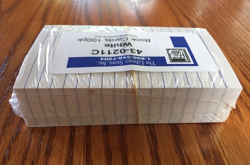 100 Library Book Loan Cards, Wedding Escort, Book Plates, Invitation Card, Craft