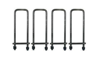 Buyers Square Bend 20'' U-Bolt Kit with Tie Bars & Hardware Set of 4 UB623520
