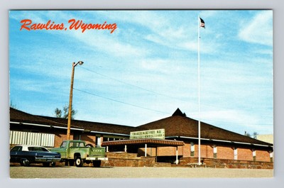 Rawlins WY-Wyoming, Jeffery Center, Exterior, Vintage Postcard