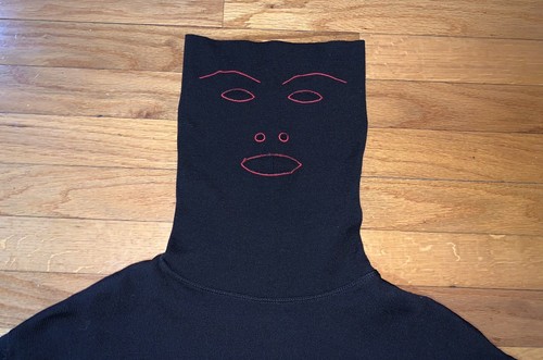 Jean Paul Gaultier Face Sweater Mask Turtleneck Vintage 90s