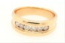 Diamond & 9ct Yellow Gold Dress Ring Fine Unisex Wedding Jewellery Size S 14-1.JPG