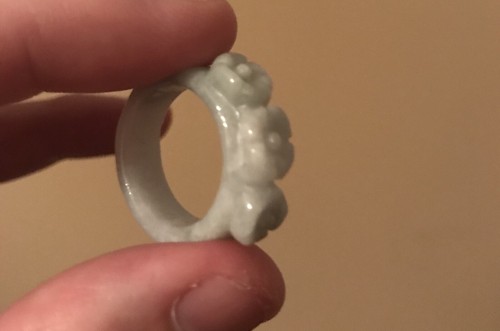 100% Pure Untreated Jadeite - Size 9 Gemstone Ring