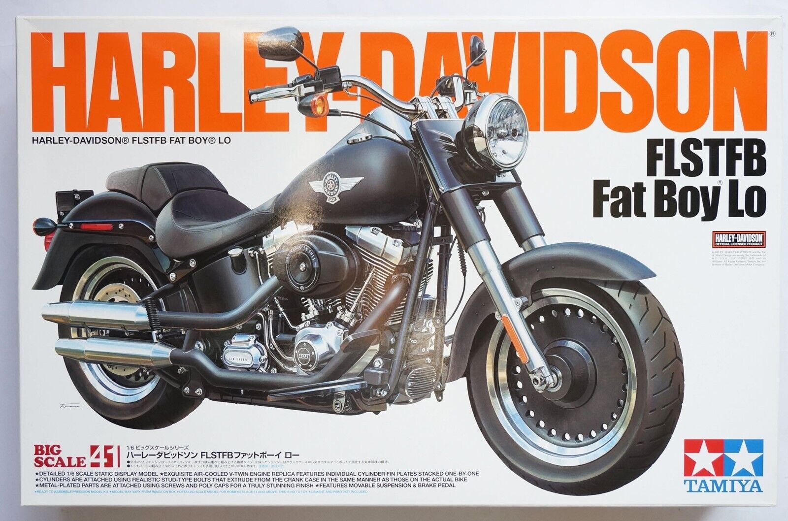 TAMIYA 1/6 Harley-Davidson FLSTFB Fat Boy Lo #16041 Big TAMIYA 1/6 Harley-Davidson FLSTFB Fat Boy Lo #16041 Big