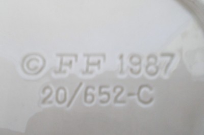 Vintage 1987 Fitz and Floyd Ham and Eggs Canape Dessert Plate 20/652-C