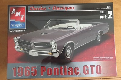 AMT/ERTL 1965 Pontiac GTO ~ 1/25 Scale Model Kit ~ Factory Sealed