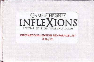 Game of Thrones Inflexions Red Internation Edition 150-Card Parallel Set 16/25