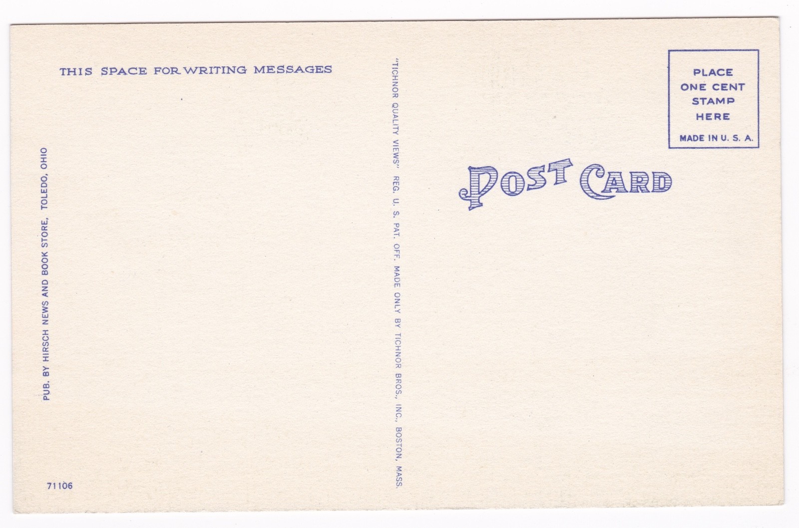 Postcard Woodward High School Toledo OH B3