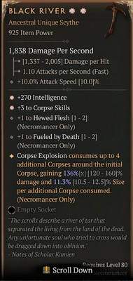   DIABLO 4   SEASON 5    Black River 925 2 GA