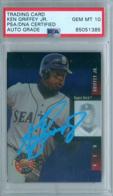 Ken Griffey Jr 1994 Upper Deck Generation #6 Autograph PSA DNA Gem Mint 10 Auto