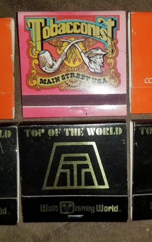 Vintage NOS Walt Disney World Matchbook Lot Matches New Tonacconist