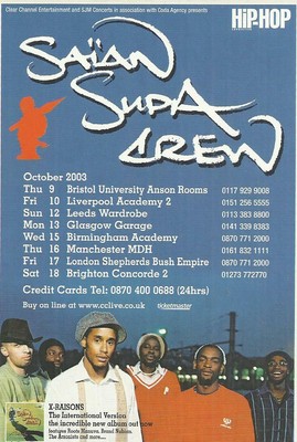 Saian Supa Crew - 2003 UK Tour - Magazine Advert 