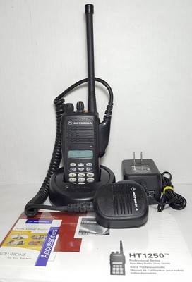 MOTOROLA HT1250 VHF 136-174MHz DTMF Police Fire EMS Two-Way Radio AAH25KDH9AA6AN. Buy it now for 249.0