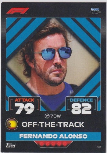 2022 Topps F1 Turbo Attax - Fernando Alonso #50