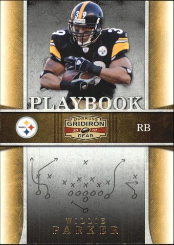 2007 Donruss Gridiron Gear Willie Parker #PB-18