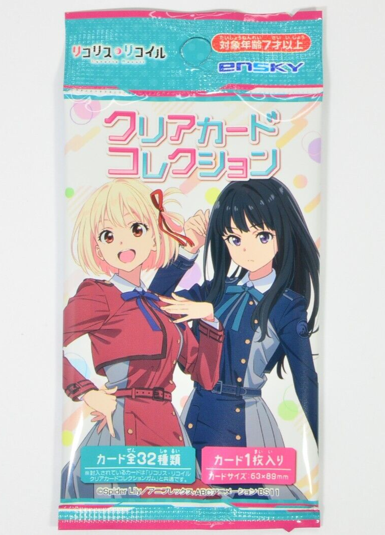 ENSKY Anime Lycoris Recoil Clear Card Collection Genuine